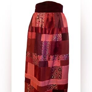 Vintage Holiday 70s Patchwork Skirt
